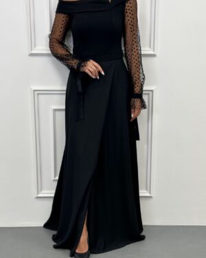 ماکسی کد 6317 - رنگ مشکی - انگلیسی