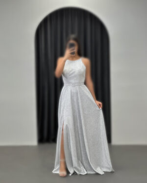 ماکسی کد 4133 - رنگ سفید - انگلیسی