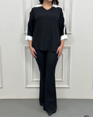 بلوز مشکی مدل 0060 - انگلیسی