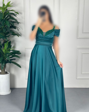 ماکسی مدل 4056 رنگ سبز - انگلیسی